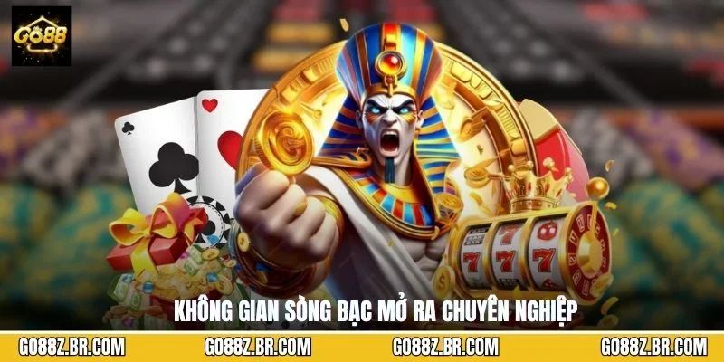 Không gian sòng bạc mở ra chuyên nghiệp